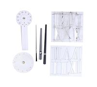 Domary Horloge Murale en Acrylique Cadre, Mouvement Silencieux et -tac, Horloge Murale Auto-adhésive, Décorative à Faire Soi-même pour Le Bureau et la Maison