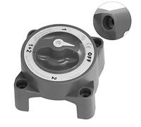 Domary Interrupteur Isolateur de Batterie 4 Positions, 32 V avec étanchéité IP66 pour Yachts et Camping-cars, Cuivre Durable et ABS, Connexion Facile (Noir)
