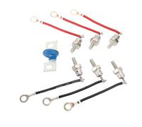 Domary Kit de Diodes de Redressement pour Générateur, Module 25A avec 3 Diodes Positives et 3 Négatives, Fils 8 Cm pour Groupe électrogène Universel