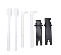 Domary Kit de Réparation de Panneau Chasse D'eau adapté pour (S4478A Jeu | Remplacement de la Tige de Poussée en ABS, Mécanisme de Conversion à Double Chasse, Pièces de Valve de Toilette Murale,