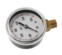 Domary Manomètre 0-600 Psi, Connexion en Laiton 1/4 NPT, avec Cadran Rond de 2,8 Pouces, Boîtier en Acier Inoxydable, pour Mesure de la Pression l'eau, L', la Pompe Puits,