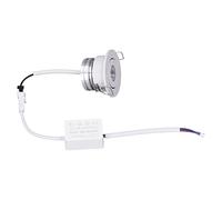 Domary Mini Plafonnier encastré LED Réglable 5 W 2 Pouces avec Corps en Aluminium, Transmission de Lumière élevée pour Vitrine D'armoire de Plafond Intérieure