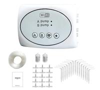 Domary Minuterie d'eau de Contrôle par Application WiFi pour Téléphone Portable, Contrôleur D'irrigation Intelligent à Double Pompe avec Programme D'arrosage Réglable pour Plantes en Pot