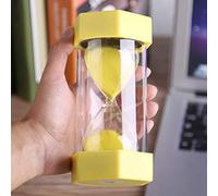 Domary Minuterie Sablier en Plastique 3 10 20 30 60 Minutes, Horloge de Sable pour Jeu de Cuisine, Exercice, Décoration Maison et Bureau, Cadeau (1 dividende)