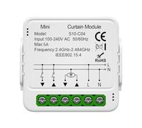 Domary Module de Rideau Intelligent, 39,2x39,2x18 Mm pour la Plupart des | Matériau ABS, Compatible avec L'application TuyaSmart, Commande Vocale, Fonction de Minuterie, pour Store de Volet Roulant