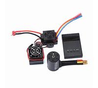 Domary Moteur sans Balais 3650 4500KV Moteur sans Capteur 3650 4500KV RC 4 Pôles 12 Emplacements 900W Arbre de 3,17 Mm avec Dissipateur Thermique de Carte