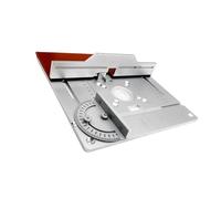 Domary Panneau de Table de Toupie, 3 Pièces, Configuration Gravure en Alliage D'aluminium pour Machines à Tailler, 245x240mm, Argent (Lot 3)