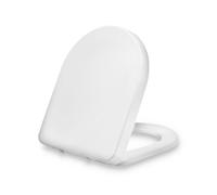 Dombach Senzano - Abattant WC avec Frein de Chute - Siège de Toilette Antibactérien - Forme en D - Premium