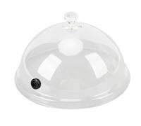 Dôme de cloche de fumage, Cloche de fumage en plastique caoutchouc transparent, Accessoire de cuisine pour infuseur de fumoir portatif pour cocktails et (Très grand 57 L 13,1 X