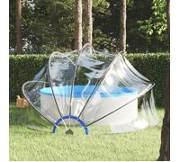 Dôme de piscine - vidaXL - 440 x 220 cm - Transparent - PVC UPF 30 - Fibre de verre