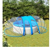 Dôme de piscine - vidaXL - Ovale - Bleu - 620x410x210 cm - Protection UPF 30