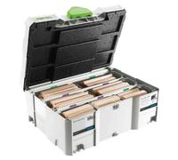 DOMINO DS/XL Tenons hêtre assortiment D12/D14 128 pcs + fraise D14 498205