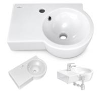 Domino Eco 50 1/0 Nano lavabo asymétrique gauche