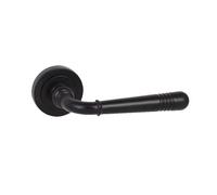 Domino Poignée de Porte Noire LOFT-R BLACK | Pour Chambre, Bureau, Cave et Intérieur | Ferrures en Znal