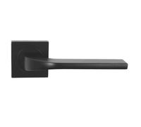 domino Tipo-QR - Poignée de porte pour porte de chambre, de bureau, de cave et porte intérieure - En aluminium bronze - Noir