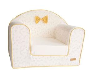 Domiva Fauteuil club LEAFY BUNNY - 43 x 55,5 x 50 cm - Housse amovible - Transformable - 100 % Coton