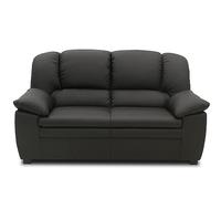 DOMO. collection Ambato Canapé 2 Places en Cuir, Design Classique, canapé 2 Places, Aspect Cuir, avec Garniture rembourrée, 159 x 92 x 88 cm (l x p x h), Noir