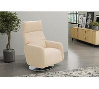 DOMO. collection Beja Fauteuil rembourré, avec Fonction Relaxation, pivotant, pour Regarder la télévision, Dormir, avec Rembourrage, 70 x 93 x 155 cm (l x p x h) - Crème