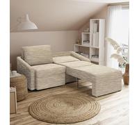 DOMO Collection Canapé Relax, 2 Places, pour Dormir Longtemps, canapé à sommier tapissier avec Fonction de Sommeil, Fauteuil d'appoint, lit d'invité, canapé-lit, 168 x 96 x 86 cm (l x p x h),
