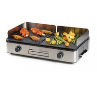 DOMO Gril de table électrique avec 2 zones de température - 2400 W, DO9259G