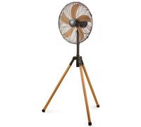 DOMO Ventilateur sur pied, 45cm, 50W, bois DO8146