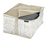 Domopak 909005 Housse de Rangement sous Lit Polyester/Plastique Brun/Gris 30 x 40 x 20 cm