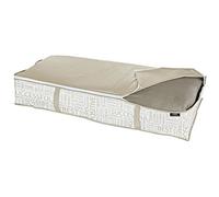 Domopak 909042 Housse de Rangement sous Lit Polyester/Plastique Brun/Gris 95 x 45 x 18 cm