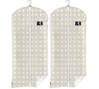 Domopak Living Sac à vêtements beige 0,2 x 60 x 135 cm (Lot de 2)