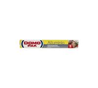 DOMOPAK - Rouleau d'aluminium en carton, pratique, résistant, facile à couper, utilisation en cuisine, restauration, industrie, coiffeur. Protège de la lumière et de l'humidité - 8 m