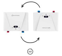 Domotechnika | Mini chauffe-eau électrique - 5,5 kW - 21 x 15 x 5 cm - Chauffage instantané - Utilisation universelle