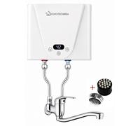 Domotechnika | Mini-chauffe-eau électrique - 5,5 kW - 21 x 15 x 5 cm - Raccord sans pression - Chauffe-eau compact