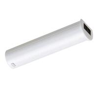 DOMUS LINE Interrupteur LED infrarouge 2 en 1 pour lampes encastrées et portes, à coller ou à percer, 24/48 W - 12/24 V/DC, plastique blanc