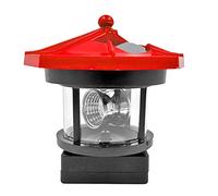 Domybest Phare Solaire LED Détecteur de Mouvement Lanterne Rotative Lampe Solaire Extérieur Imperméable pour Jardin Cour Chemin Paysage éclairage Lumière de Décoration