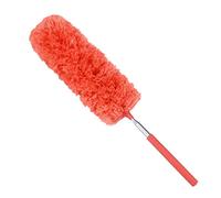 Domybest Plumeau Poussiere Téléscopique de Microfibre Plumeau Dépoussiérant Statique pour Maison Bureau (Orange)