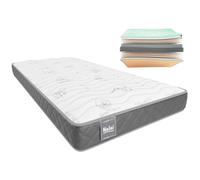Don Descanso - Matelas 80x190 Viscoélastique Mulhacen DualSense, Hauteur ± 15 cm. Multicouche avec Noyau GravityFoam, Fermeté Élevée, Double Face Hiver/Été, Respirant. Fabriqué en Espagne, Gris