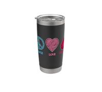 Don du sang, don, paix, amour, faire un don, sauver Gobelet isotherme en acier inoxydable double paroi