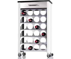 DON HIERRO - Casier à vin à roulettes, métal, pour 24 bouteilles, BACUS
