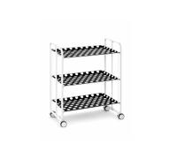 DON HIERRO Chariot de cuisine pliable blanc avec roulettes BAUHAUS 3 étagères