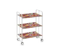 DON HIERRO Chariot de cuisine pliable blanc avec roulettes BAUHAUS 3 étagères