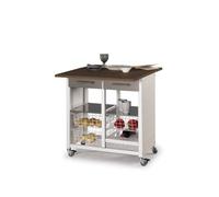 DON HIERRO - Desserte de cuisine double convertible en table d'appoint, EKO-Cerisier Le Gard