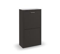 DON HIERRO - Poubelle de Cuisine de Tri Sélectif CUBEK, 4 Compartiments de 20 Litres, Acier, Noir