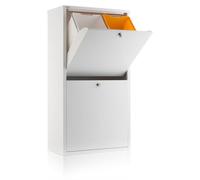 DON HIERRO - Système de tri des déchets à 4 compartiments, 80 L, blanc EMI