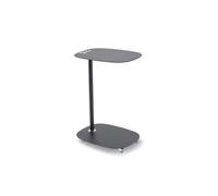 DON HIERRO - Table d'appoint à roulettes EVI - design scandinave, compacte, pratique et fonctionnelle-Noir