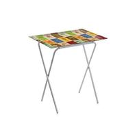 Don Hierro - Table Pliante Avec Plateau Amovible, Petite Table D'appoint Pliante Pour Cuisine, Camping, Terrasse, Jardin, Ada-20 Multicolore