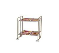 DON HIERRO - Table roulante pliante BAUHAUS châssis couleur sable, 2 plateaux-29