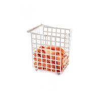 DON HIERRO - ZESTAS - Grand panier multi-usages avec roulettes et poignée en bois.-Blanc