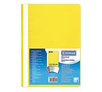 DONAU 1702001PL-11 Lot de 10 chemises en plastique A4 en film éco PP 120/180 µm avec couverture transparente, pour bureau et école, capacité env. 200 feuilles