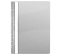 DONAU 1704001PL-13 Lot de 10 chemises perforées A4 en plastique résistant PVC rigide transparent pour bureau et école, perforation européenne