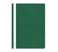 DONAU 1705001PL-06 Lot de 10 chemises A4 en plastique PVC rigide et transparent résistant pour le bureau et l'école, capacité env. 200 feuilles