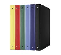 DONAU 3733001PL-99 Classeur à anneaux/couleurs assorties | Mécanisme à 4 anneaux toriques de 20 mm DIN A4 en carton/plastique | En carton de 1,9 mm d'épaisseur avec polypropylène écologique 100 µ |